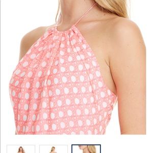 Vineyard Vines Caning Print Halter Dress